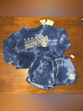 NHL Women's Tie-Dye Toronto Maple Leafs matching set